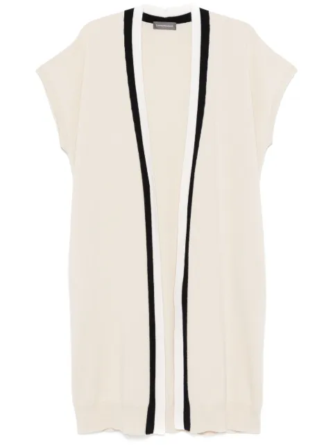 Lorena Antoniazzi knitted cardigan Neutrals A24118MJ25A2472