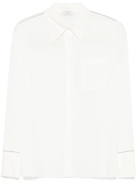 Peserico bead-embellished shirt Neutrals S0657607325