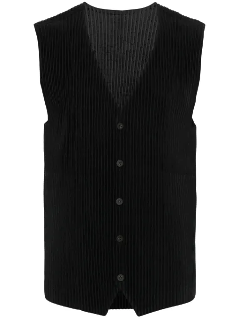 Homme Plissé Issey Miyake plissé vest Black HP48JE411