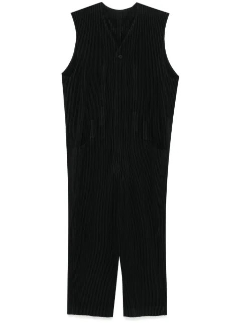 Homme Plissé Issey Miyake Pleats Bottoms 1 jumpsuit Black HP48JI137