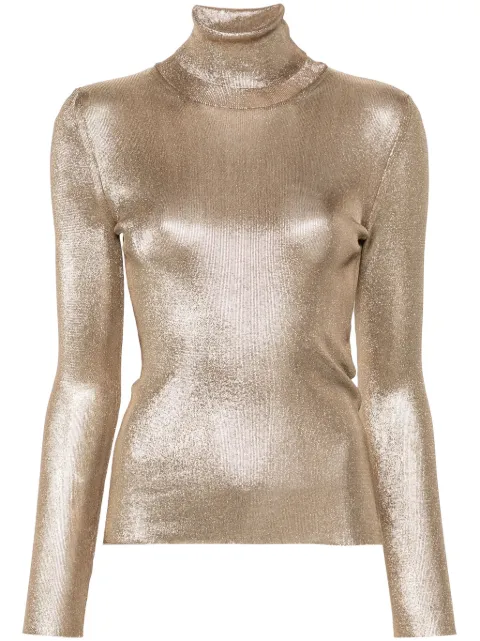 TOM FORD lamé top Gold MAK1346YAX784