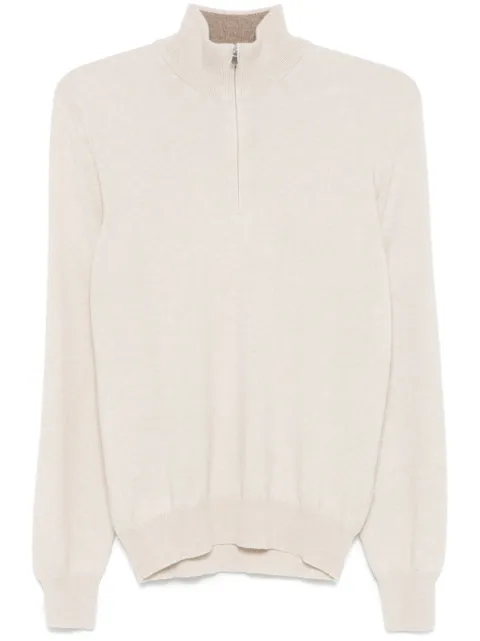 Barba Lupo Zip sweater Neutrals 5552615590