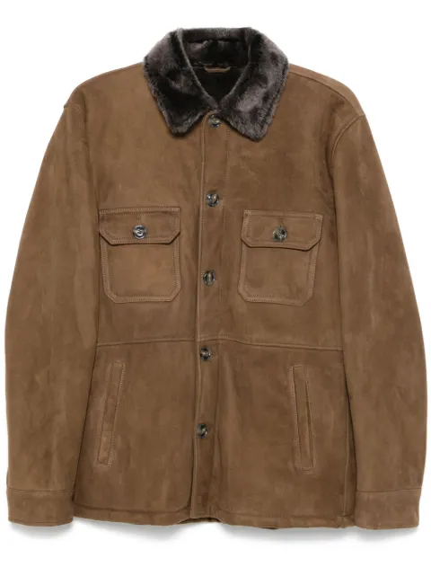 Barba suede jacket Brown CAMICIA43700