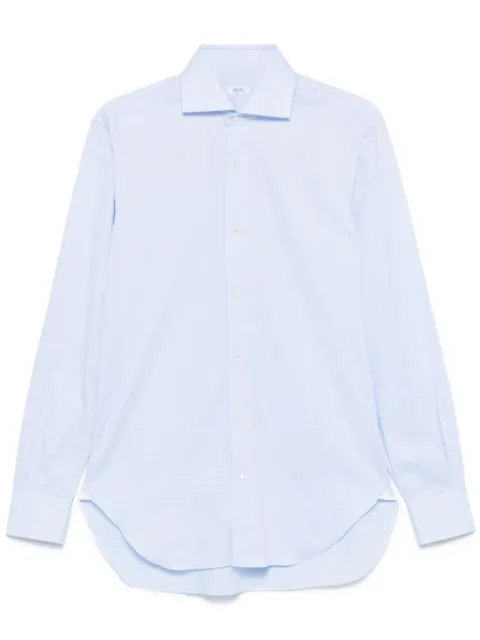 Barba cutaway-collar shirt Blue D2U13P0144094U