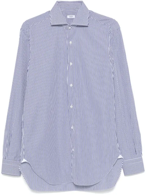 Barba striped shirt Blue D2U13P0144081U