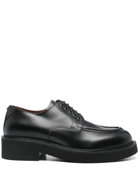 Valentino Garavani leather lace-up Derby shoes Black YS0I82SZH