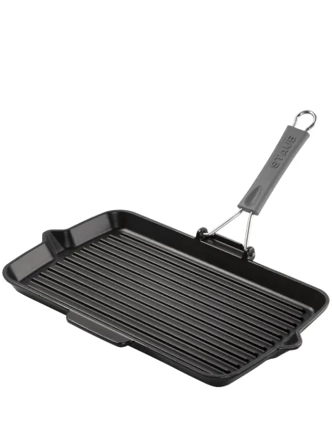 Staub folding grill pan (34cm x 21cm) Black 1007363
