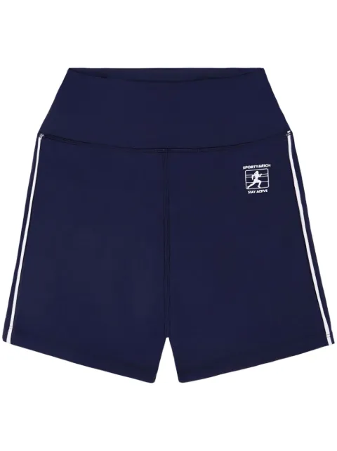 Sporty & Rich Runner Box biker shorts Blue SH046503141BL32