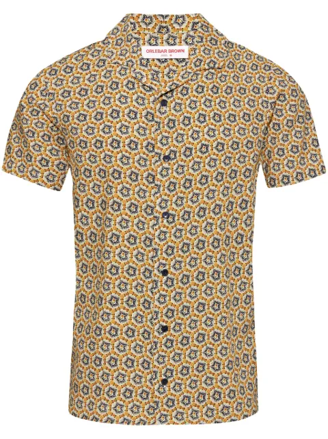 Orlebar Brown Hibbert Roseate shirt Yellow 279658
