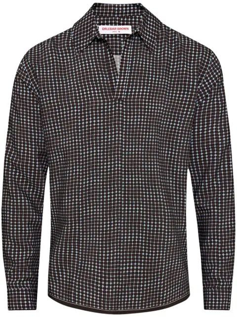 Orlebar Brown Ridley Tiescape shirt Black 279668