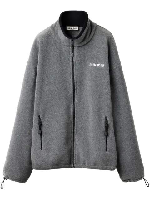 Miu Miu fleece sweatshirt Grey MJL042SOOO15V3