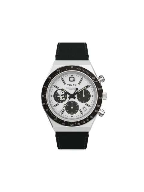 TIMEX x Peanuts Q Chronograph 40mm Black TW2W68900
