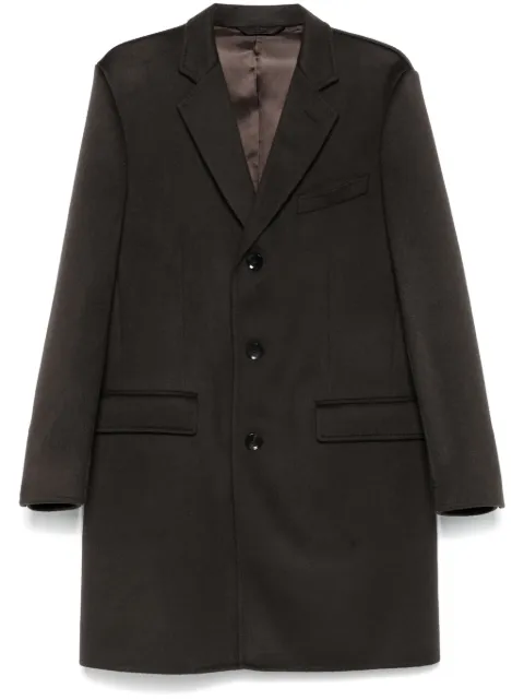 Brioni textured coat Brown SORC0LOAA40