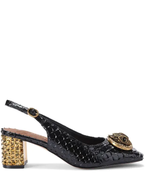 Kurt Geiger London Chelsea block slingback heel pumps Black 3415000719