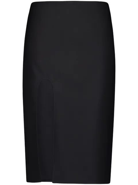 Stella McCartney side-sllit skirt Black 630120SSA36