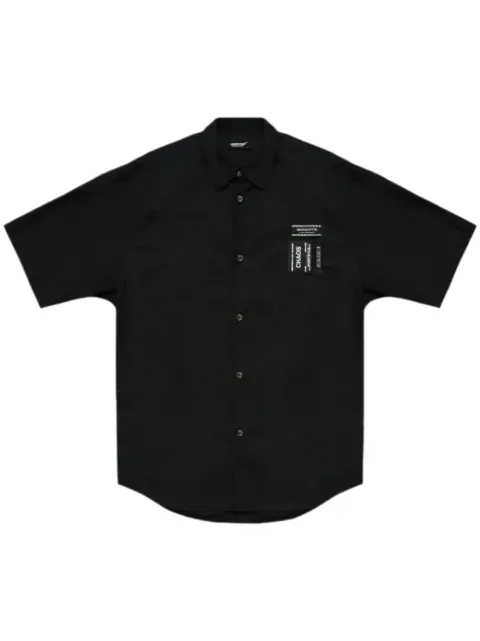 Undercover logo-appliqué shirt Black UC1D4407