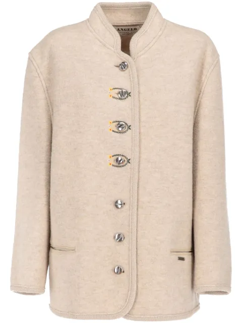A.N.G.E.L.O. Vintage Cult 1990s virgin-wool coat Neutrals ANG350PY