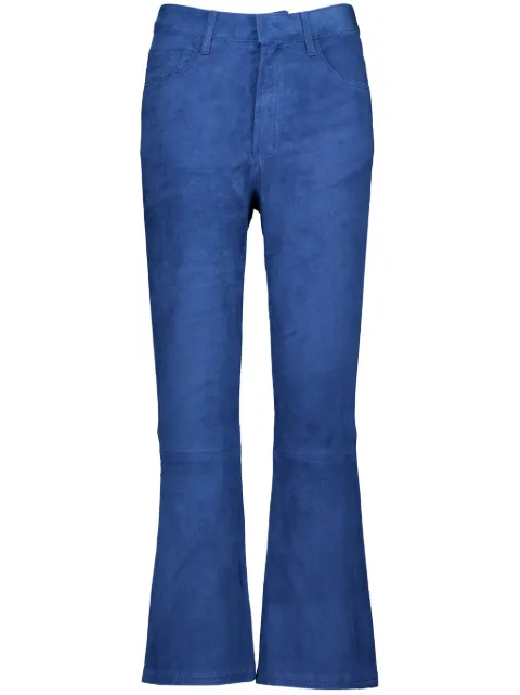 PAULA suede trousers Blue ZIRCON4