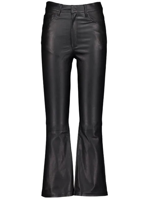 PAULA leather trousers Black ZIRCONP