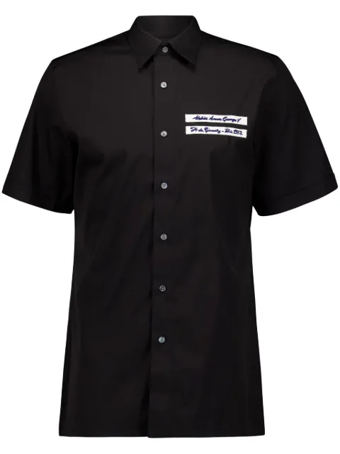 Givenchy logo-embroidered shirt Black BM612B1YH6