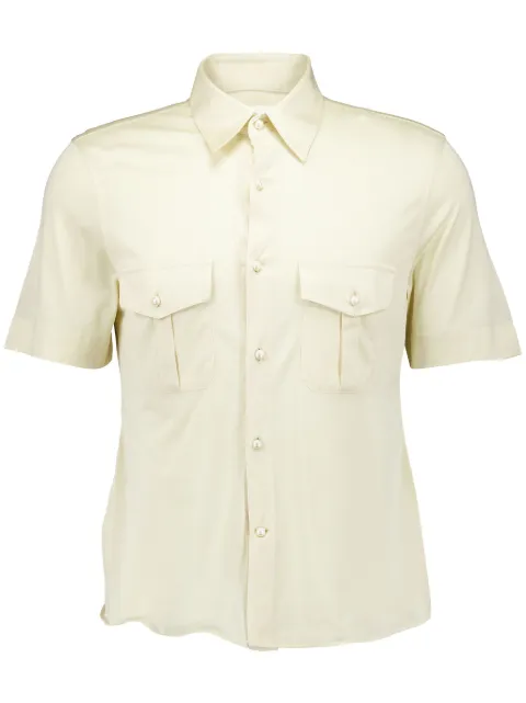 Givenchy short-sleeve silk shirt Neutrals BM611V3169
