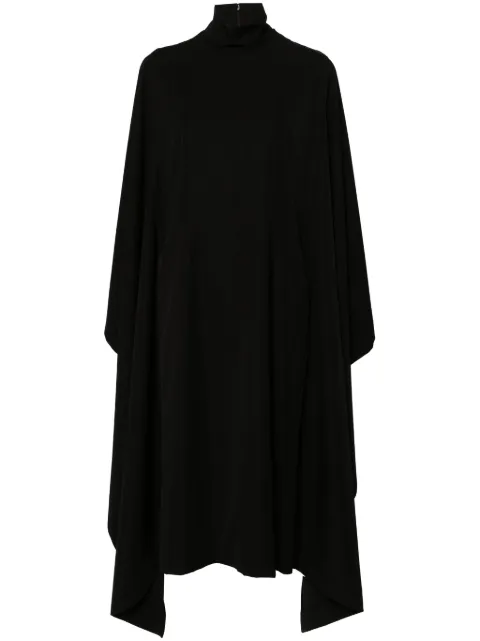 ALAINPAUL draped midi dress Black S2WDR01