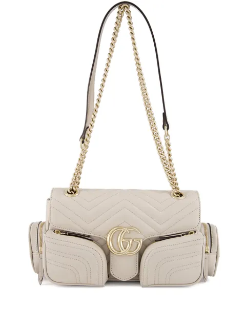 Gucci small GG Marmont shoulder bag Neutrals 795228AADPJ