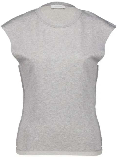 Rabanne chain-detail cotton T-shirt Grey 24EJTE157CO0508