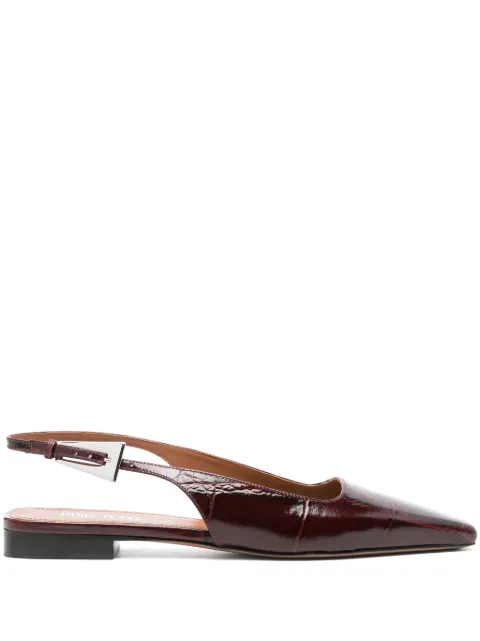 Paris Texas embossed-crocodile ballet flats Red PX1361XCOSM