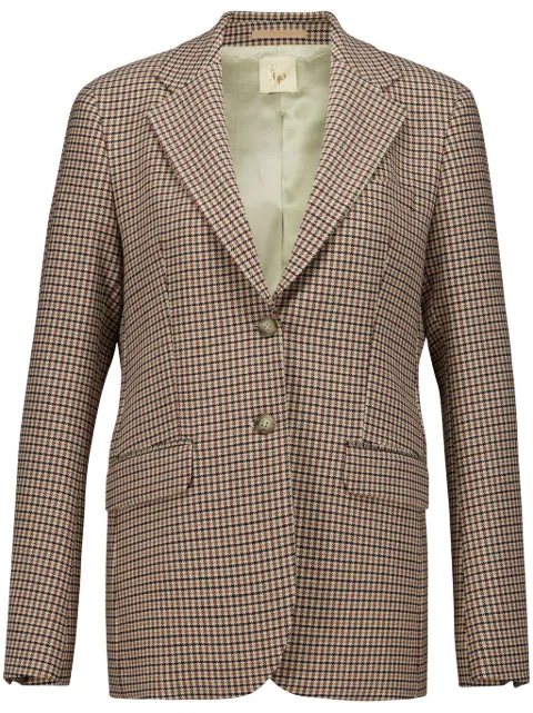 PAULA houndstooth-check wool blazer Brown PAULA3