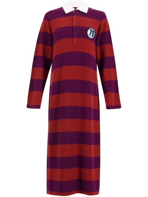 PAULA patch-detail polo dress Purple SULFUR