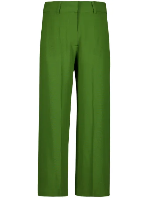 PAULA silk crepe trousers Green SONIA5