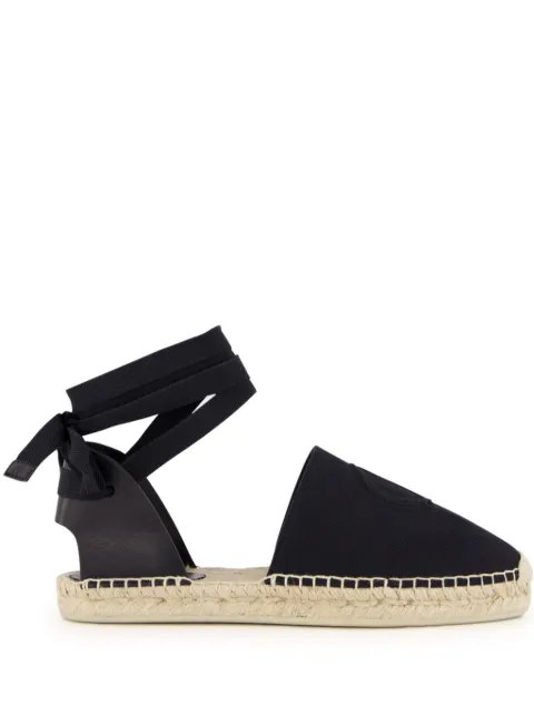 Christian Louboutin lace-up wedge espadrilles Black 3240369T339