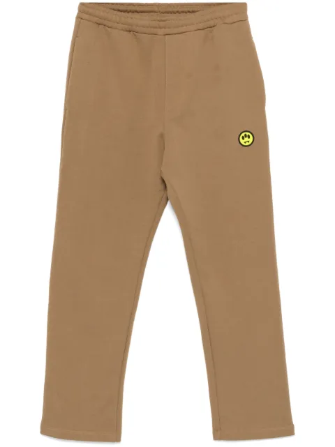 BARROW flocked-logo track pants Brown F4BWUAFP140