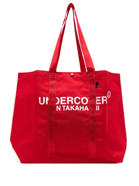 Undercover logo-printed tote bag Red UC1D6B01RED