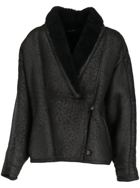 A.N.G.E.L.O. Vintage Cult 1980s pre-owned shearling-trim jacket Black ANG600PUA
