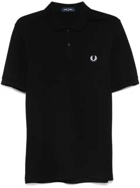 Fred Perry logo-detail polo shirt Black M60000