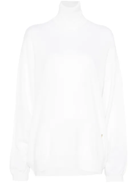 Moschino Golden M sweater White J09075401
