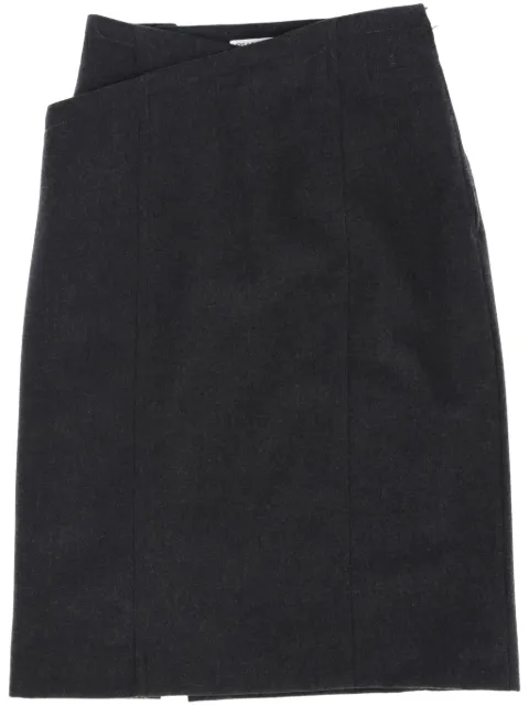 Gianfranco Ferré Pre-Owned 1980s wool midi skirt Grey GFFE250PR