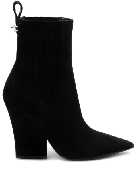 Valentino Garavani VLogo suede boots Black WS0KS9IMF