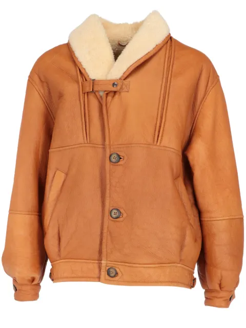A.N.G.E.L.O. Vintage Cult 1980s pre-owned leather jacket Orange ANG540PO