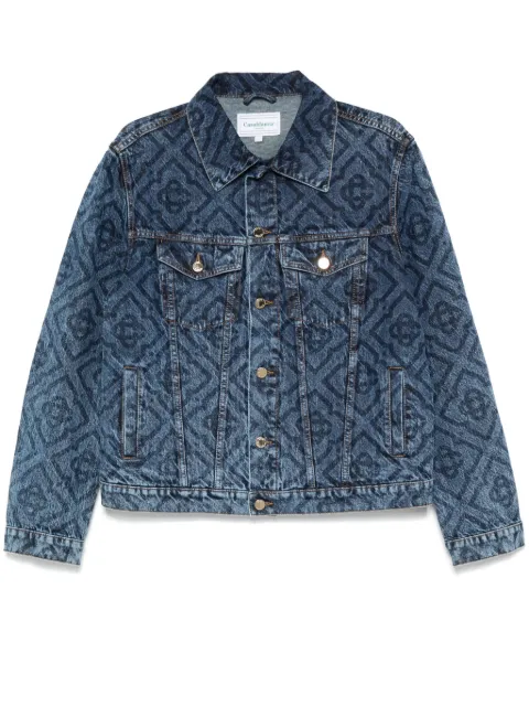 Casablanca Laser Monogram denim jacket Blue MF24JK286