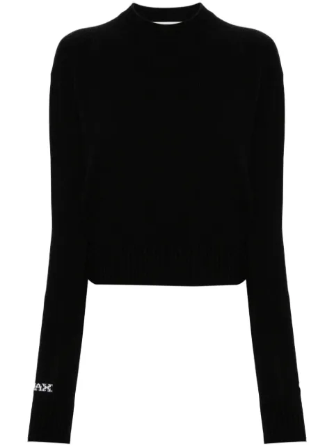 Sportmax intarsia-logo sweater Black 2422366022600