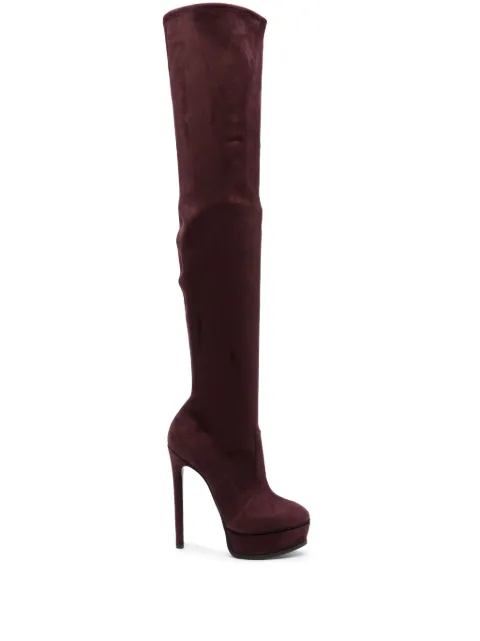Casadei 150mm Flora boots Red 1T028W1401ARCEU