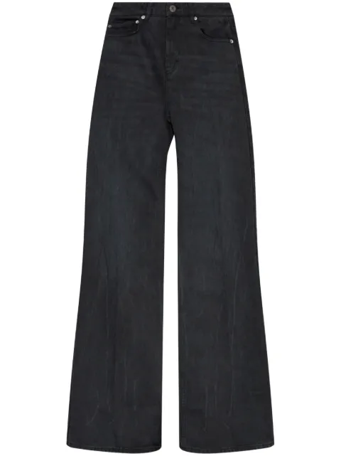 AMI Paris cotton wide-leg jeans Black FTR420CO0037