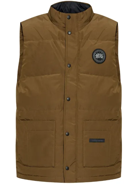 Canada Goose logo-patch gilet Green 2054MB