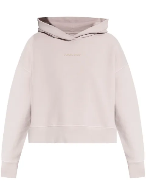 Canada Goose logo-print hoodie Pink 7062W