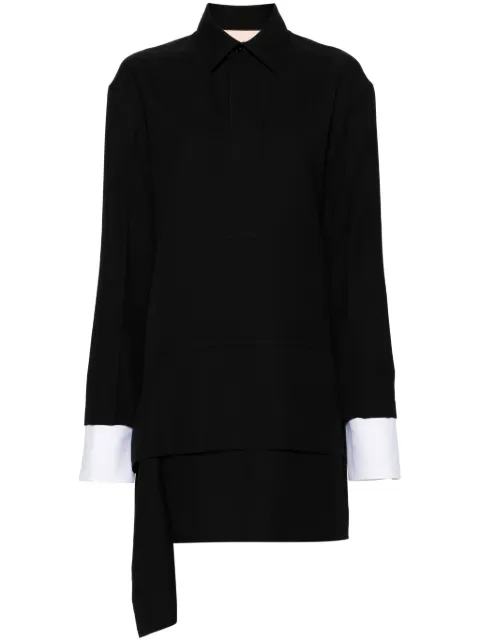 Plan C shirt mini dress Black ABCAF60FV1TW048