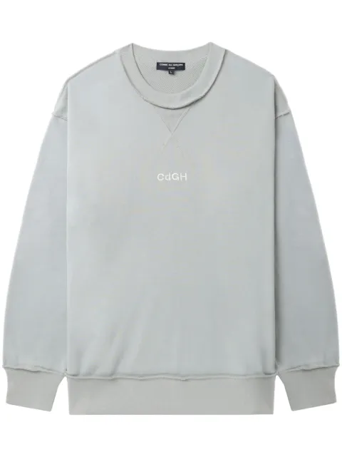 Comme des Garçons Homme logo-embroidered sweatshirt Grey HNT013051