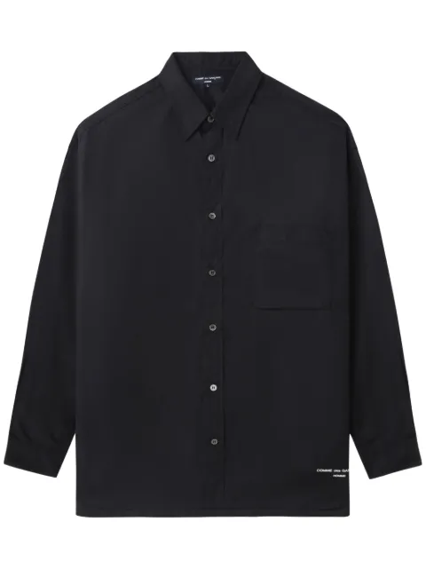 Comme des Garçons Homme logo-detail pocket shirt Black HNB008